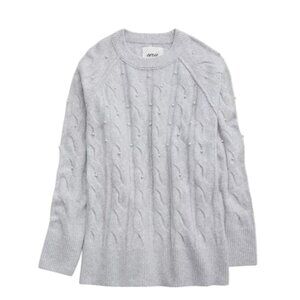 NEW Aerie un REAL Cable Pearl Crew Sweater